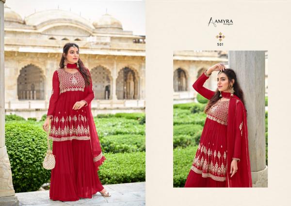 Amyra Florence Georgette Exclusive Embroidery Designer Salwar suit